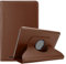 Cadorabo Funda Tableta para Apple iPad Air 2 2014 / iPad Air 2013 in Moreno Hongo – Cubierta Proteccíon en Estilo Libro con Auto Wake Up con Función de Suporte e Cierre Cinta Elástica