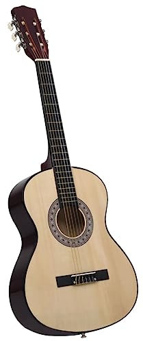 vidaXL Klassische Gitarre für Kinder und Anfänger 3/4 36 Konzertgitarre Gitarre Klassikgitarre Saiteninstrument Kindergitarre Lindenholz