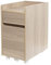 Iris Ohyama, Schreibtischcontainer, Mobiler Schrank, mit Rollen, 2 Schubladen und 1 Regal, Dokumente & Ordner, Einfache Montage, Schlafzimmer - Desk Cabinet FDK-3059- Hellbraun