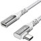 Fasgear USB C Extension Cable for Mac-book Pro USB 3.1 Type C Male to Female Extended Braided Cord Fast Charging & Data Sync Adapter Compatible for M1 Mac Mini i-Pad Pro 2020 DJI Mavic(6ft, White)