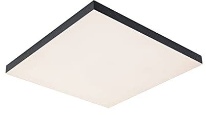 Paulmann 79908 LED Panel Velora Rainbow eckig incl. 1x19 W dimmbar dynamicRGBW Farbsteuerung Schwarz Metall Deckenleuchte 3000 K