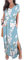 GRECERELLE Women Maxi Long Dress Summer Casual Beach Boho Short Sleeve V Neck Maxi Dresses with Pocket (FP Light Blue, XL)