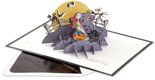 Hallmark Signature Paper Wonder Carte d'anniversaire pop-up romantique Motif L'Étrange Noël de monsieur Jack