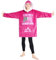 CityComfort Decke Hoodie Kinder Fleece Übergröße Kapuzenpullover Jungen (Rosa Gaming)