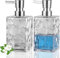 Hand Soap Dispenser, Clear Acrylic Plastic Liquid Pump Bottles Refillable Lotion Dispenser for Bathroom Decor Kitchen College Dorm, 2 Pack