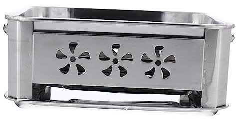 GOOHOCHY Dickwandiger Edelstahl Bbq Holzkohlegrill Fischofen Camping Kocher Mit Luftzugfunktion Tragbarer Grill Für Outdoor Picknick Familien