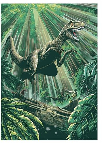 Jurassic Park lithographie 30th Anniversary Edition Limited Jungle Art Edition 42 x 30 cm