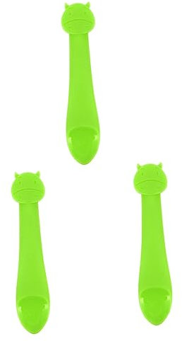 Kisangel 3 Piezas De Utensilios De Comedor Seguros Para Bebés Cucharas De Silicona Para Bebés Cubiertos Para Bebés Vajilla De Entrenamiento Para Bebés Productos Para Bebés