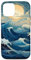 iPhone 12/12 Pro Japanese Waves At Night Moon Ocean Sea Japan Art Cover Phone Case