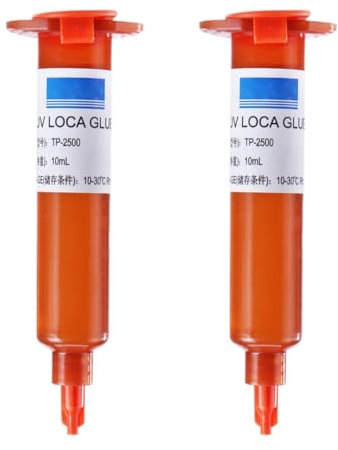Desikixudy Colla UV 10 ml, adesivo trasparente ottico, colla UV, strumento di riparazione telefoni cellulari per riparazione schermo tattile, strumenti di riparazione mobili