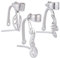 SUNNYCLUE 1 BOX 3PCS 925 Sterling Silver Pendant Clasp Pinch Bail Metal Leaf Shaped Snap On Bails Hooks Connectors Charms Clips Pendants Clasps for jewellery Making Supplies Bracelet Necklace Diy