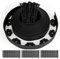 Bordure de Jardin en Plastique 10 Mètres avec 50 Piquets, d'ancrage Bordurette de Pelouse Flexible Bordure de Gazon Idée de Jardin Hauteur 50mm Paisseur 4mm, Noir