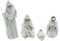 FRANK FLECHTWAREN Krippefiguren Heiligabend, 4er Set, Polyresin Maße: Figurenhöhe 4 cm - 16 cm, Filigran, vielseitig einsetzbar, traditionell