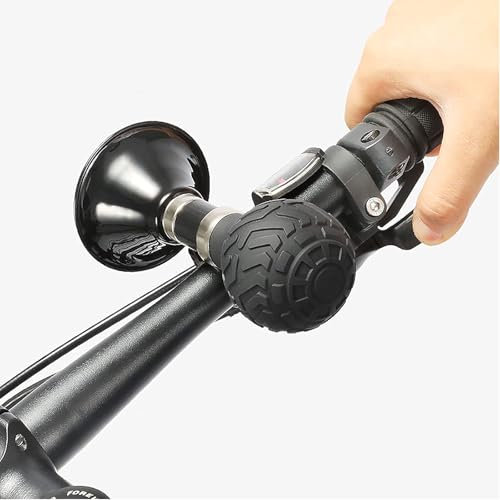 Yuentoen Laute und klare Fahrradklingel,Fahrrad Klingel,Gummi Quetschbirne Bicycle Horn,Fahrrad Hupe, Geeignet für 22.2-32 mm Lenker, Fahrradzubehör