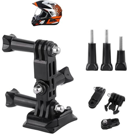 CYTGOUPER Sport Camera Helmet Side Mount Kit, Motorcycle Helmet Mount Action Camera Side Mount Kit, Action Camera Helmet Mount Kit, Quick Release, Adhesive Pads for Action Camera