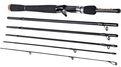 HONMEET 2.4m Teilige Angelrute Aus Carbon Kurz Für Meeresangeln Süßwasserangeln Mit Keramik-rollenring Stabilem Radsitz Und Matten Finish Für Karpfen Seebarsch