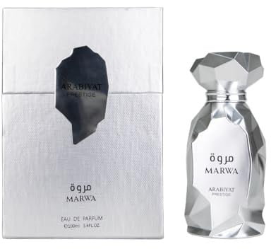 Arabiyat Prestige Marwa Eau de Parfum, 100 ml, Silber für Männer, hergestellt in den VAE