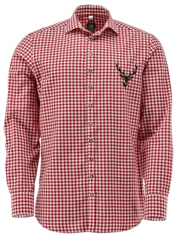 OS Trachten Trachtenhemd Slim Fit Lamenta