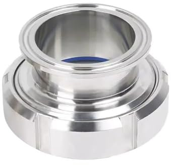 XIAOYANLIU Voyant de réservoir Rond en Acier Inoxydable avec raccord à Pince SS304 1,5 2 sanitaire(K64XOD51 552g,SS304)