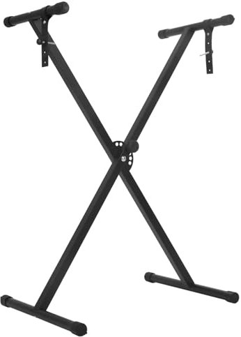 X-Frame Keyboard Stand Adjustable Height Music Keyboard Stand with Locking Strap Portable Electric Piano Stands