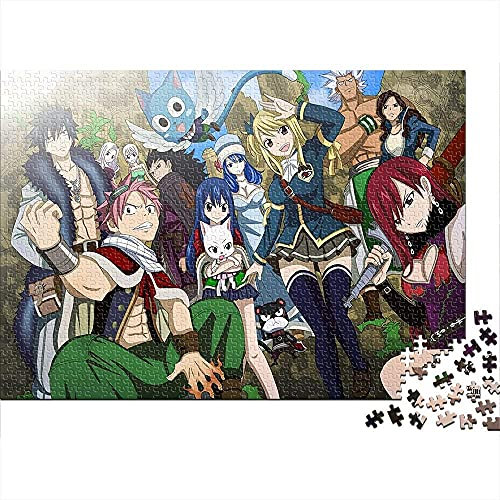3D-Puzzle 2000 Teile Fairy Tail Family Team, anspruchsvolles Lernpuzzlespiel, pädagogische Intelligenz, Stressabbau-Spielzeug, 70 x 100 cm