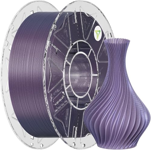 Creality PLA Starry Galaxy 1.75mm 1KG – High Speed 3D Drucker Filament, Schimmernder Sternenstaub Glitzer, Stardust Purple (Lila)