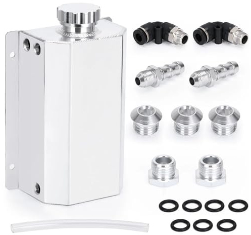 2L huile moteur carburant gaz capture peut reniflard réservoir bouteille liquide de refroidissement radiateur trop-plein TK55BK