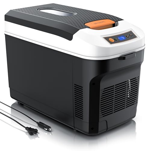 Brandson - Kühlbox 21L elektrisch – 230 V Netzspannung und 12 V KFZ Bordspannung – kühlt und wärmt – extra leiser ECO Modus – Herabkühlen ca 20°C unter der Umgebungstemperatur - Auto Wohnmobil Boot