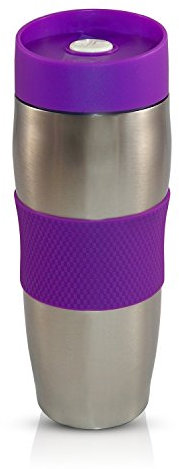 CENOCCO CC-6000 - Mug Isotherme - 380 ml - Couvercle amovible - Mauve