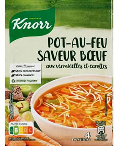 Knorr Soupe pot-au-feu aux vermicelles et carottes - Le sachet de 55g