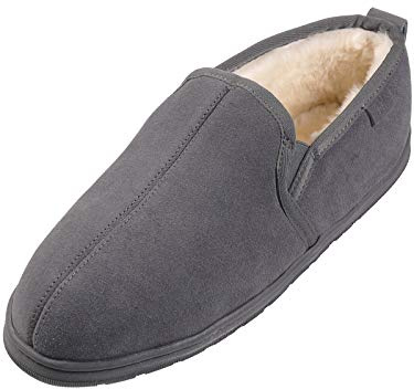 Harrys-Collection Herren Halbschuh aus feinstem Merino Lammfell in 2 Farben