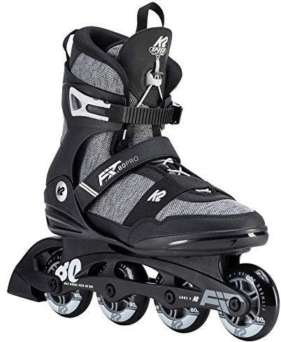 K2 Inline Skates F.I.T. 80 PRO Für Herren Mit K2 Softboot, Black - Grey, 30D0771