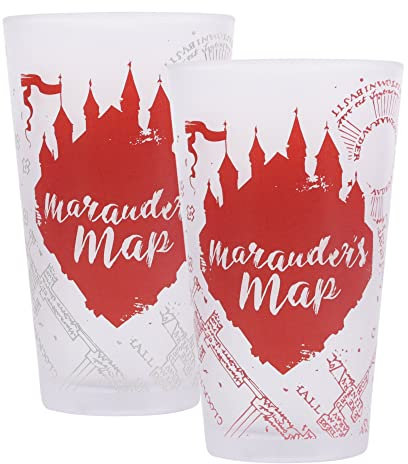 Bicchiere Harry Potter termosensibile ai liquidi freddi - Marauder's Map, la mappa del Malandrino