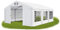 Das Company Partyzelt 4x6m wasserdicht weiß Zelt 560g/m² PVC Plane ganzjährig Gartenzelt Winter ISD - Zeltgarage, Lagerzelt Winterfest, Dachzelt Hartschale, Zeltgarage Winterfest - Winterzelt