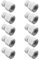 PureSec Wiederverwendbarer 3/8-Zoll-Wasserleitungsverbinder aus Kunststoff, 3/8-Zoll-Innengewinde-Adapter x 3/8-Zoll-Schnellverbindungsanschluss für Wasserfilter und RO-Systeme (10, 3/8 Zoll