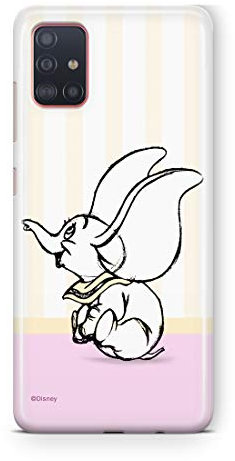 Original und Offiziell Lizenziertes Disney Dumbo Handyhülle für Samsung A51, Case, Hülle, Cover aus Kunststoff TPU-Silikon, schützt vor Stößen und Kratzern