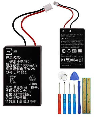 E-yiiviil Batteria di ricambio LIP1522 compatibile con Sony PS4 PlayStation 4 Wireless Controller PS4 Dualshock 4 V1