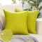 Woaboy 2er Set Outdoor Kissenbezüge Wasserfeste Kissen Wasserdicht Kissenhülle Dekohülle Sofakissen Moderne Couchkissen für Draußer Sofa Balkon Terrasse Garten 40 x 40 cm Vegetation Grün