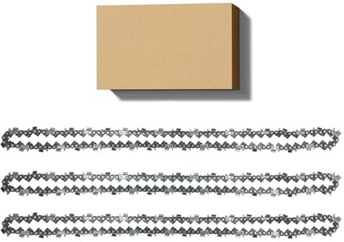 3 catene universali per motosega da 40 cm, 57 maglie di trasmissione, passo 3/8, calibro 0,1 cm, adatto a DOLMAR, Echo, Gardenline, Titan, Black & Decker e altre motoseghe