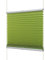 Ventanara® Fenster Plissee ohne Bohren zum Kleben Plisseerollo Wabenplissee Faltrollo verspannt inklusive Premium Klebeträgern (75 x 220 cm, grün Plissee)