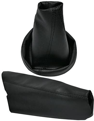 AERZETIX - C57740 - Schalthebel bag - schaltsack - schaltmanschette und handbremssack - kompatibel mit Mini Cooper One D S R50 R53 von 2001 bis 2006 - farbe : schwarz - aus kunstleder