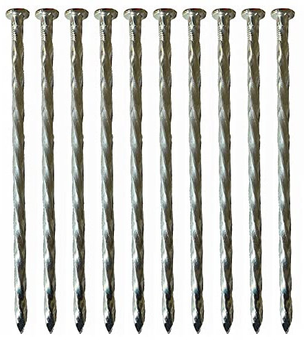 Core Drive - Galvanised Spiral Pins | Stabilisation Grids and Matting | 10pack (150mm)
