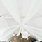 WEDLINE Tenture Mariage Intissé 80CM X 100M - Tenture Mariage Plafond de Decoration Mariage, Tissus Blanc Intissé de Deco Mariage, Voile Blanc Intissé, Decoration Plafond de Deco Mariage Champetre