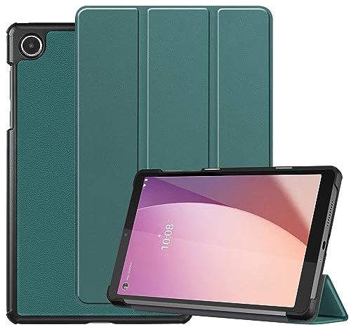 ATOOZ for Lenovo Tab M8 4th Gen Case 8-inch 2024 Tablet, Ultra Thin Hard Back Case with Stand Protective Folio Cover for Lenovo M8 4th Gen (TB300FU / TB300XU) (Green)