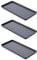 Garronda Bandeja de Goteo de Zapatos Bases escurridoras Bandeja de Goteo para Zapatos 72 x 35 cm PVC de Plástico Zapatero GD-0052 (Negro - 3 Piezas 72 x 35 cm)