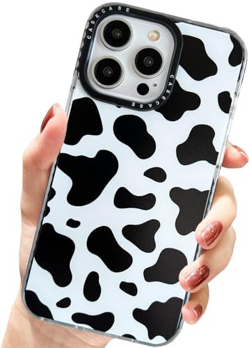 AMART for iPhone 15 Pro Max Case Cute,Clear with Cow Print Animal Pattern Design Soft Silicone Women Girls Boy Men Cool Shockproof Protective Phone Cover for iPhone 15 Pro Max(6.7inch) ONLY