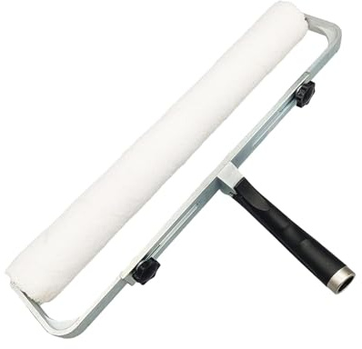 Milageto Rouleau à peinture avec cadre de rouleau, 45cm, accessoire, fournitures de peinture de maison à roulement lisse, cadre réglable pour la décoration de, modèle A