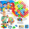 64 Stück Tetra Tower Spiel, Tetra Tower, Balance Spielzeug Tower Game, Balance Team Tower Spiele Game Stapelspiele Creative Stack Attack, Lustige stapelspiel Team Tower-Spiel für Kinder und Erwachsene