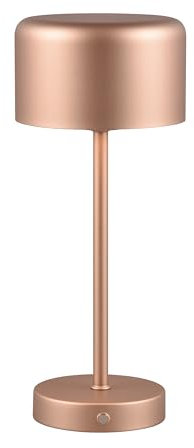 Reality Leuchten LED Akku Tischleuchte Jeff R59151165, Metall Coffee, inkl. 1.5 Watt LED, 4 fach Touch
