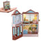 Puppenhaus DIY Miniatur-Holzmöbel-Set, handgefertigtes Mini-Puppenhaus mit LED, Maßstab 1:24, kreatives Holzhandwerk-Spielzeug für Erwachsene, Freunde, Liebhaber, Geburtstagsgeschenk (Dessertladen)